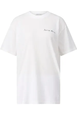 ANINE BING T-Shirt Walker mit Schriftzug - Größe L