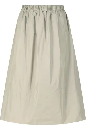 Fabiana Filippi Grey Faille Midi Skirt - Größe 34