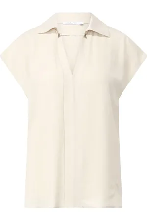 Patrizia Pepe Kurzarm-Bluse mit Kettendetail - Größe 34