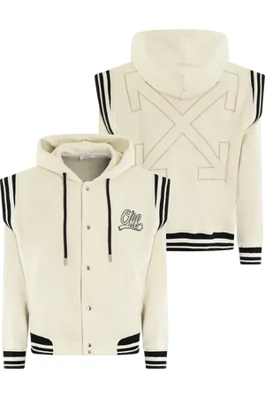 OFF-WHITE Heren Off Fleece Varsity Hoodie - Größe L
