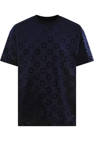 Givenchy Heren Monogram Velvet Shirt Blauw - Größe L