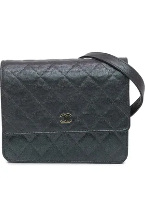 CHANEL Portemonnaie - 2019 Quilted Caviar Square Wallet on Chain - Gr. unisize - in - für Damen