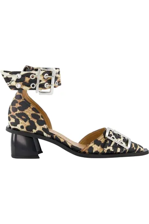 Ganni Hohe Schuhe - Feminine Open Cut Pumps - Synthetic - Printed - Gr. 37 (EU) - in - für Damen
