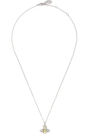 Vivienne Westwood Halskette - Valentina Orb Pendant Platinum/ - Gr. unisize - in Gelb - für Damen
