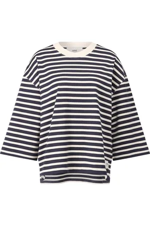 Ami Oversized Langarmshirt mit Streifen - Größe S
