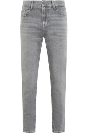 7 for all Mankind Heren Slimmy Bauhaus Jeans Grijs - Größe 28