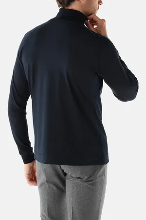 Van Laack Longsleeves Polo Uni - Größe 3XL