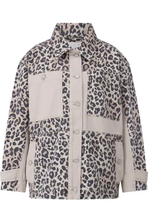 LALA BERLIN Denim-Overshirt Jola mit Animal-Musterung - Größe S
