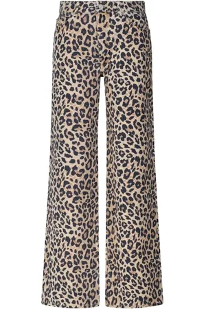 LALA BERLIN Wide-Leg Jeans Pina mit Animal-Muster - Größe L