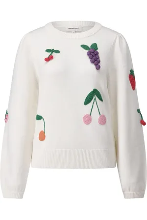 Fabienne Chapot Pullover mit 3D-Stickerei - Größe L