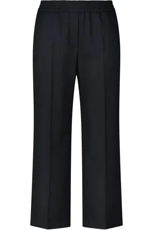 Marc Cain Cropped Freizeithose mit Bügelfalten - Größe 34