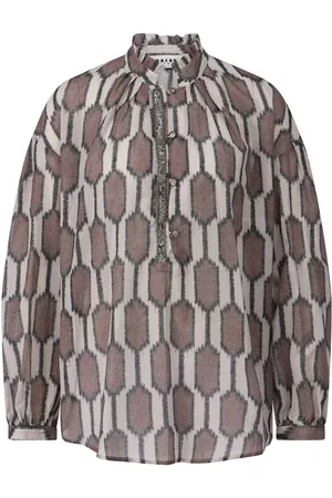 Bazar Deluxe Oversized Bluse mit Muster - Größe 34