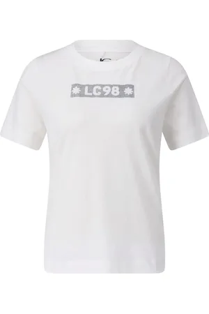 Luisa Cerano T-Shirt mit Glitzer-Print - Größe 34