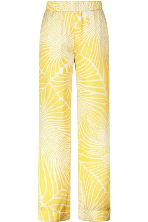 Ana Alcazar Hose aus Satin mit Muster - Größe 34