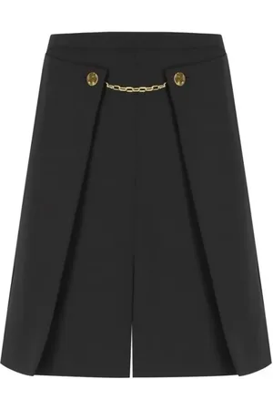 Ganni Twill Black Mini Skirt - Größe M
