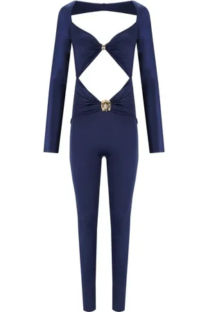 Elisabetta Franchi Oltremare Jumpsuit With Maxi Bow - Größe 40