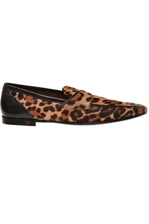 Dolce & Gabbana Loafer - Dolce & Gabbana Leopard Print Pony Hair Loafers - Gr. 40 (EU) - in - für Damen