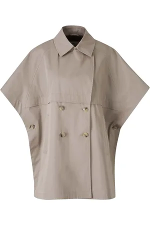 HERNO Double Poncho Trench Coat - Größe 40