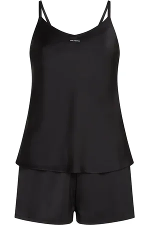 Karl Lagerfeld PYJAMA-SET AUS SATIN MIT KARL-LOGO - Größe L
