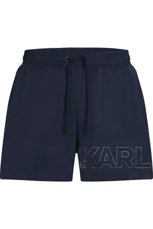 Karl Lagerfeld MITTELLANGE BOARD-SHORTS MIT KARL-LOGO IN METALLIC - Größe L