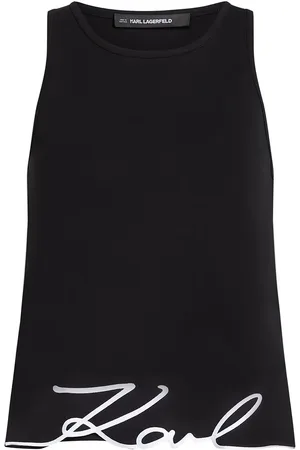 Karl Lagerfeld TANKTOP MIT KARL SIGNATURE-STICKEREI AM SAUM - Größe L