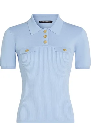 Karl Lagerfeld POLOSHIRT MIT KNOPFDETAIL - Größe L