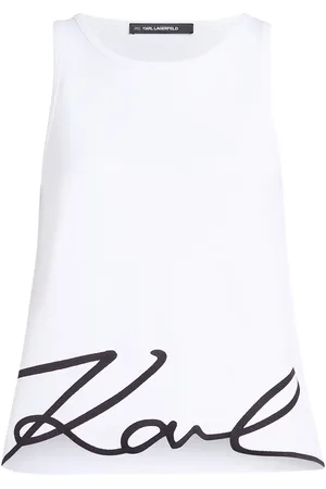 Karl Lagerfeld TANKTOP MIT KARL SIGNATURE-STICKEREI AM SAUM - Größe L