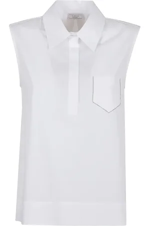 PESERICO SIGN Sleek Trapezoid Polo Shirt With Masculine Collar - Größe 42