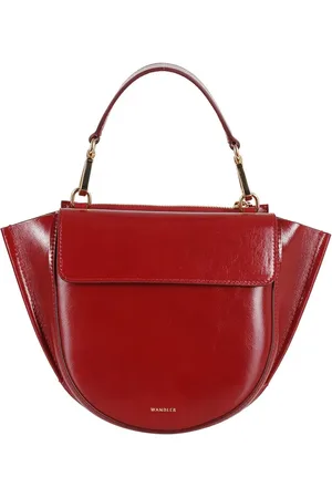 Wandler Totes & Shopper - Hortensia Mini Rounded Handbag In Dark Red Calfski - Gr. unisize - in - für Damen