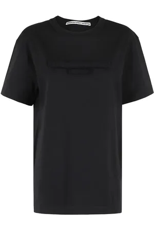 Alexander Wang Distressed Logo Short Sleeve Tee - Größe S