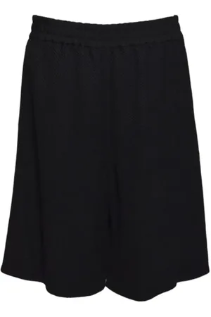 Jil Sander Black Cotton Textured Bermuda Shorts - Größe S