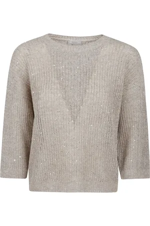 PESERICO SIGN Cotton And Lurex Crew Neck Sweater - Größe 44