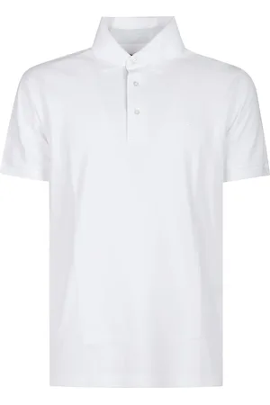 Etro Roma Short Sleeve Printed Details Polo Shirt White - Größe L