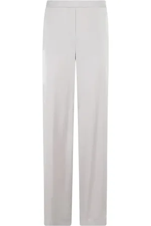 THEORY Wide Pull-On Silk Trousers - Größe M
