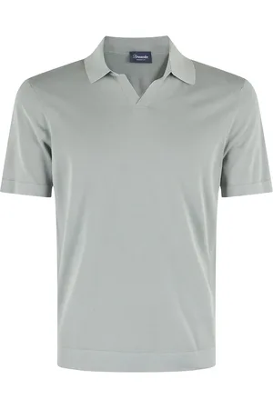 DRUMOHR Frosted Cotton Skipper Polo Shirt - Größe 46