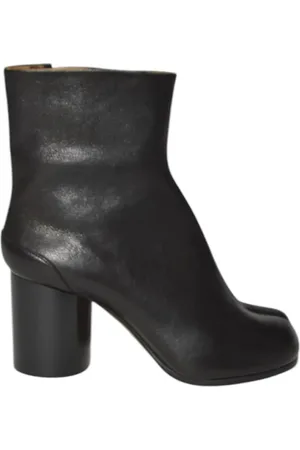 Maison Margiela Stiefel - Black Leather Tabi Boots - Gr. 36 (EU) - in - für Damen