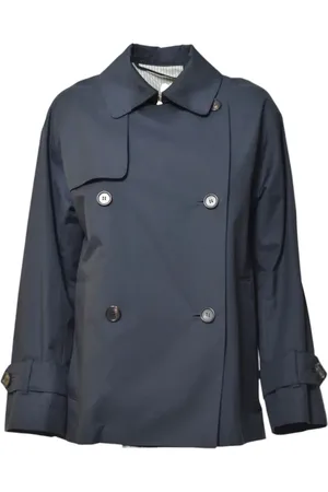 Max Mara Zeno Trench In Blue Anti-Drip Twill - Größe 42