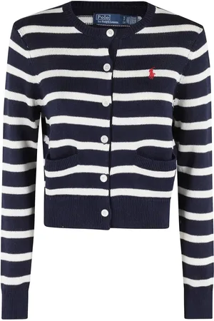 Ralph Lauren Ribbed Boxy Fit Cardigan - Größe S