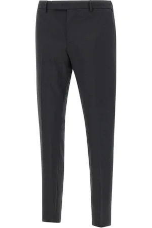 PT Torino Dark Grey Virgin Wool Trousers - Größe 46