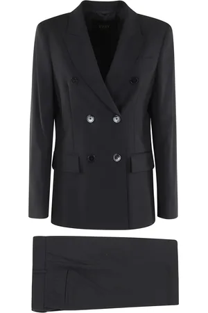 SEVENTY BY SERGIO TEGON Black Cool Wool Fabric Suit - Größe 38