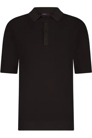 Aeden Bruces Knit Polo Ganache - Größe L