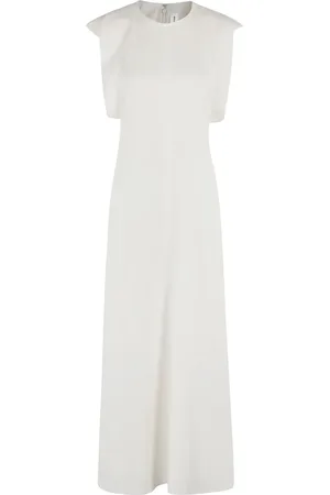 Victoria Beckham Folded Cap Sleeve Midi Dress - Größe 6