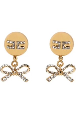 Elisabetta Franchi Ohrringe - Pendant Earrings With Bows - Gr. unisize - in - für Damen