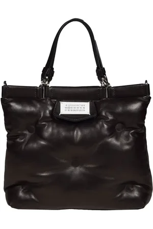 Maison Margiela Totes & Shopper - Black Leather Small Glam Slam Shopping Bag - Gr. unisize - in - für Damen