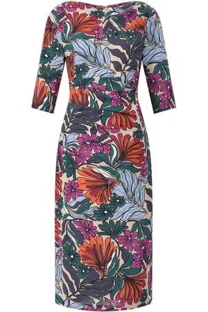 TALBOT RUNHOF Midikleid mit floralem Muster - Größe 34