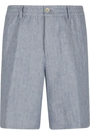 Brunello Cucinelli Bermuda Shorts In Délavé Linen Canvas - Größe 52
