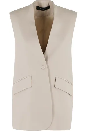 FEDERICA TOSI Padded Shoulder Gilet - Größe 38