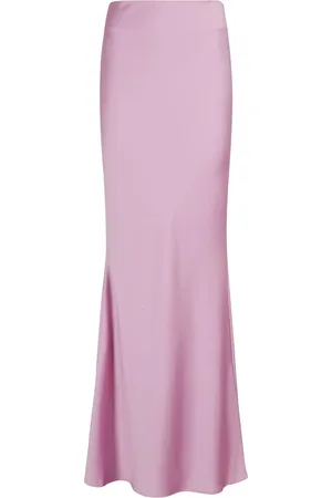 Andamane Mermaid Silhouette Skirt In Liquid Satin - Größe 42
