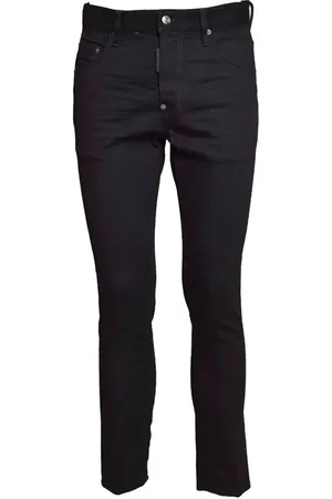 Dsquared2 Black Bull Skater Jeans In Black Denim - Größe 44