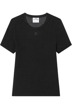Courrèges Logo Mesh T-shirt - Größe L